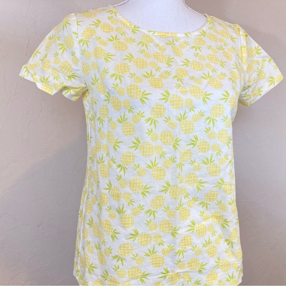 J Crew Factory Pineapple Linen Shirt XXS - Picture 1 of 8